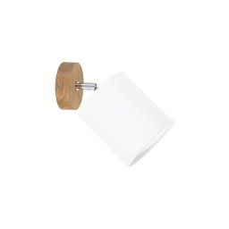 Spot-Light 56744174 - Aplică de perete cu spot APRILLIA 1xE27/25W/230V, stejar alb
