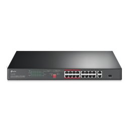 Switch TP-LINK TL-SL1218P network switch Fast Ethernet (10/100) Black Power over Ethernet (PoE)