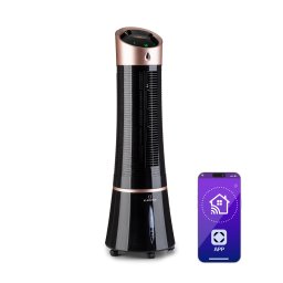 Klarstein Skyscraper Ice Smart, 4-in-1, Răcitor de aer și ventilator, WiFi, 210m³/h, telecomandă de la distanță (ACO4-SkyscrprIceSmR)