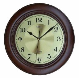 Ceas de perete rotund Adler 28 cm, lemn 51147-1