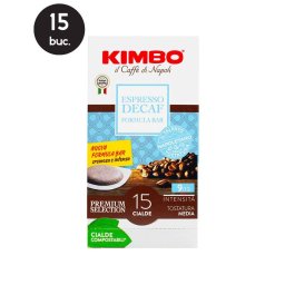15 Paduri Biodegradabile Kimbo Espresso Decaffeinato - Compatibile ESE44
