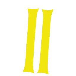 Aplauze gonflabile tip clappers pentru suporteri, galben