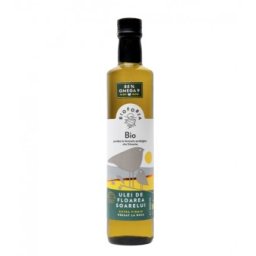 Ulei de floarea soarelui presat la rece, high oleic, bio 500ml Bioforia