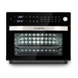 Klarstein Vigor Air, friteuză cu aer cald, 1800 W, 30 de litri, 18 programe, încălzire superioară și inferioară (FRY6-VigoAirBlack)