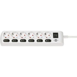 Prelungitor Brennenstuhl socket strip 6-way 2m white - H05VVF 3G1.5