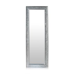 Casa Chic Norwich Oglindă dreptunghiulară din lemn 130 x 45 cm aspect de mozaic (GL-130X45-SLV)