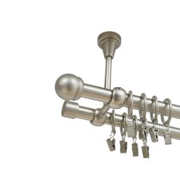Galerie dubla TODI MAX prindere tavan 19/19 mm crom mat