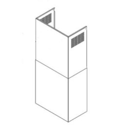 Extensie telescopica de perete pentru mascarea tubulaturii FALMEC H=185+185 mm Black