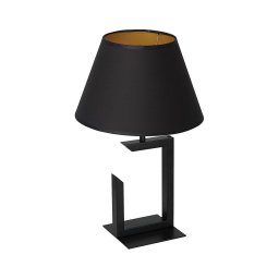 Lampă de masă 1xE27/60W/230V 45 cm neagră/aurie