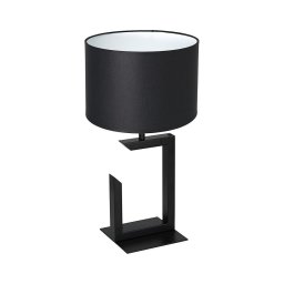 Lampă de masă 1xE27/60W/230V 45 cm neagră/albă