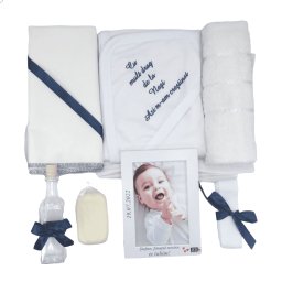 Trusou botez cu rama foto personalizata, albastru1 - ILIF205062