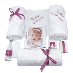 Trusou botez cu rama foto personalizata, mov - ILIF205058
