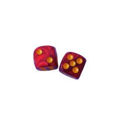Zaruri perlate rosu 16 mm - set 2 bucati