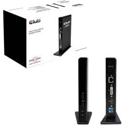 Statie Display Docking, SenseVision, USB 3.0, Dual, Negru