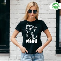 Tricou personalizat: MIAU (dama)