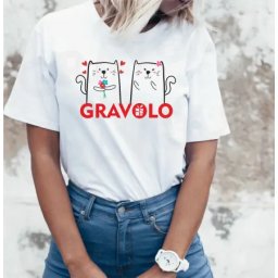Tricou alb personalizat: GRAVOLO Martie 2021 (dama)
