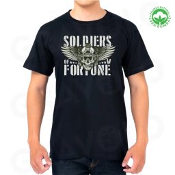 Tricou negru personalizat: Soldiers of Fortune army