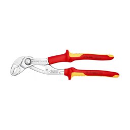 Cleste reglabil KNIPEX Cobra VDE High-Tech pentru instalatori si electricieni, testat 1000 V, mecanism autoblocant, 250 mm, fabricat in Germania 87 26 250