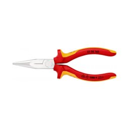 Cleste cu nas lung semirotund conic VDE KNIPEX pentru electricieni, cu tais lateral, testat 1000 V, 160 mm, fabricat in Germania 25 06 160