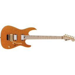 Charvel Pro-Mod DK24 HH FR M Mahogany with Quilt Maple Dark Amber