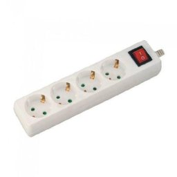 Prelungitor PRELUNGITOR 4 CAI CU INTRERUPATOR 1.5M ( 3G1.5MM2) ALB