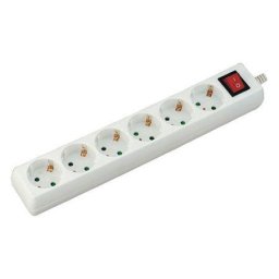 Prelungitor PRELUNGITOR 6 CAI CU INTRERUPATOR 1.5M( 3G1.5MM2) ALB