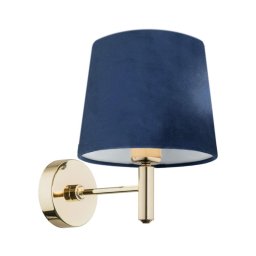 Lampă de perete PONTE 1xE27/15W/230V albastră/alamă Argon 4348