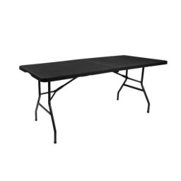 Masa pliabila gradina, camping, pescuit, tip valiza, neagra, 180x74x74 cm, Malatec