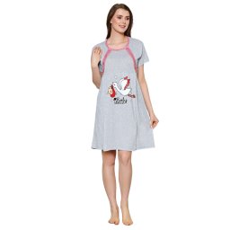 Camasa de alaptare Grey-Red, Baray, maneca scurta
