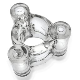 Oxballs Buzz Squeeze Ballsack Intense Triple 360 Vibe-Clear