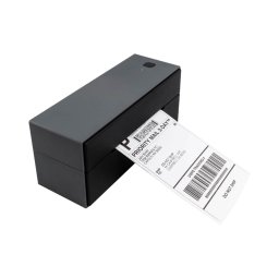 Imprimanta termica AIMO AM-242-BT pentru etichete AWB, curierat, bijuterii si produse, conectare Bluetooth si USB, functioneaza cu etichete originale si compatibile DYMO, Brother DK si Zebra