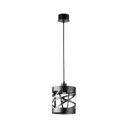 Lustră pe cablu MODUL FREZ 1xE27/60W/230V d. 17,5 cm neagră