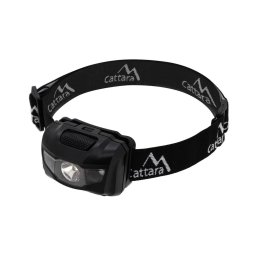 Lanternă frontală cu lumină roșie LED/3W/3xAAA IP44 neagră