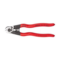 Knipex 9561190 Cleste pentru taiat si sertizat cabluri de tractiune, corzi pian O 2.5mm, 190mm