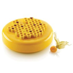 Forma Silicon Decor Top Insertie, Fagure O 14 x H 1 cm, 2 cavitati (MIEL 80)