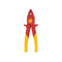 Cleste patent din material plastic izolant KNIPEX, testat VDE 1000 V, pentru lucrari sub tensiune si manipularea componentelor electrice, 180 mm, fabricat in Germania 98 62 01