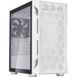 Carcasa H1M Micro-ATX, sticla securizata - alba