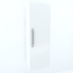 Armonia Suspendat vertical cu 1 usa cu maner front MDF Alb Mat