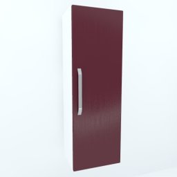 Armonia Suspendat vertical cu 1 usa cu maner front MDF Rosu