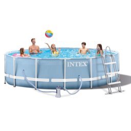 Piscina Intex Prism Frame cu cadru metalic d 457 cm, inaltime 107cm. 26734 26724