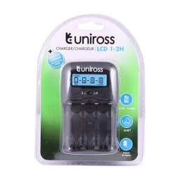 Incarcator rapid 1-2H cu LCD pentru AA si AAA UNIROSS