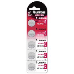 Baterie litiu CR2025 UNIROSS, blister 5 bucati