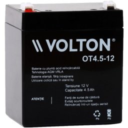 Acumulator stationar plumb acid VOLTON 12V 4.5Ah AGM VRLA