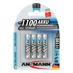 Acumulatori AAA R3 1100mAh blister 4 bucati ANSMANN