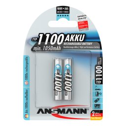 Acumulatori AAA R3 1100mAh blister 2 bucati ANSMANN