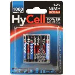 Acumulatori AAA R3 1000mAh blister 4 bucati HYCELL