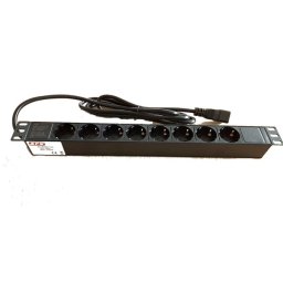 Priza rackabila 8 posturi SCHUKO 1U, PDU 8P - C20