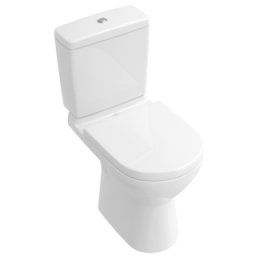 Set vas WC stativ Villeroy & Boch O.Novo, direct flush, cu rezervor si capac soft close, alb