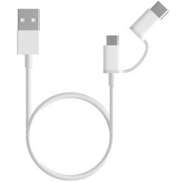 Cablu Date 2 in 1 Micro USB si Type C 30cm