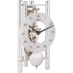 Ceas de birou mecanic Hermle 23025-X40721 argintiu